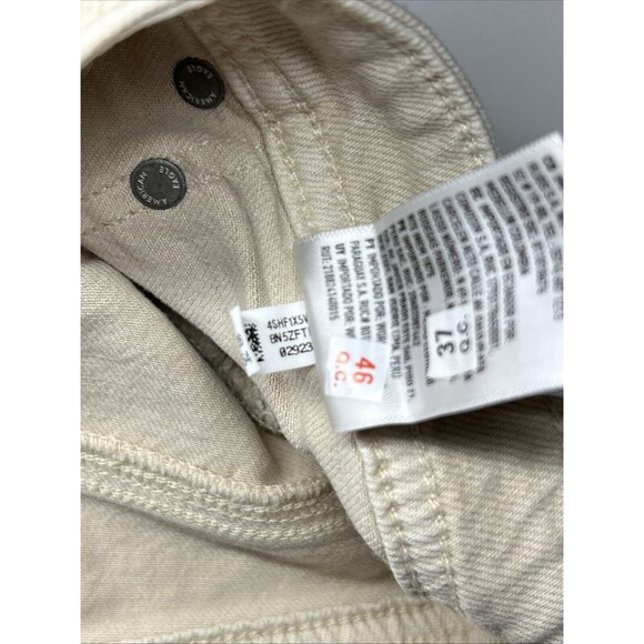 NWT American Eagle Dreamy Drape Easy SHORTIE Sz 8 Stretch Cream Low Rise Shorts - Picture 10 of 10